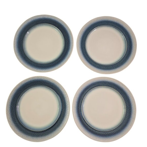 Pfaltzgraff Eclipse Blue 8" Stoneware Salad Luncheon Plates – Set of 4 - Picture 1 of 16